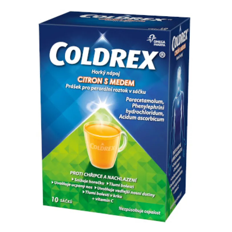 Coldrex Horký nápoj Citron med por.plv.sol.scc.10