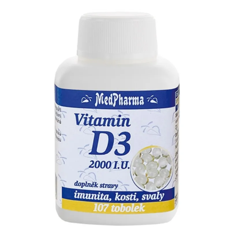 MedPharma Vitamin D3 2000 I.U. tob.107