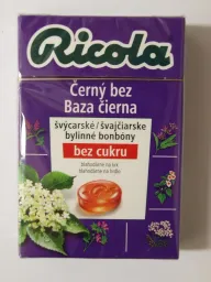 RICOLA Černý bez bez cukru 40g