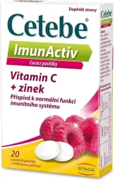 Cetebe ImunActiv Vit.C+zinek 20 cucacích pastilek