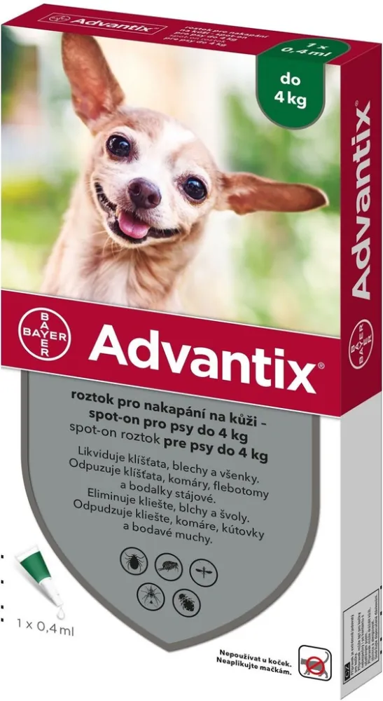 Advantix pro psy do 4kg spot-on 1x0.4ml