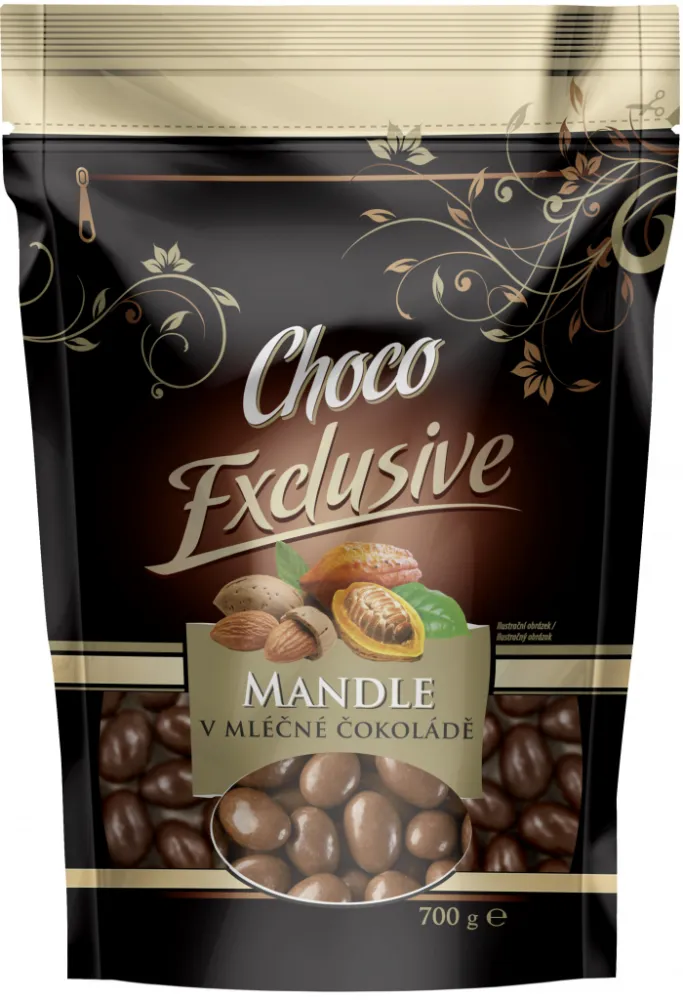 POEX Mandle v mléčné čokoládě se skořicí 700g