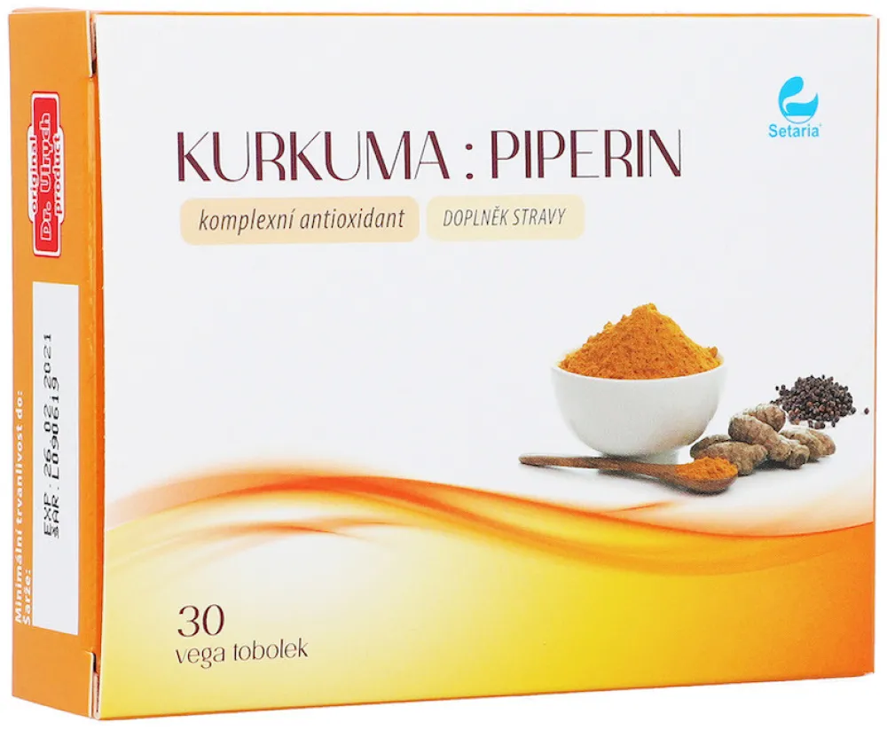 KURKUMA:PIPERIN 30 vega tobolek SETARIA