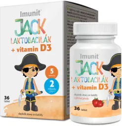 Laktobacily JACK LAKTOBACILÁK Imunit+vit.D3 tbl.36