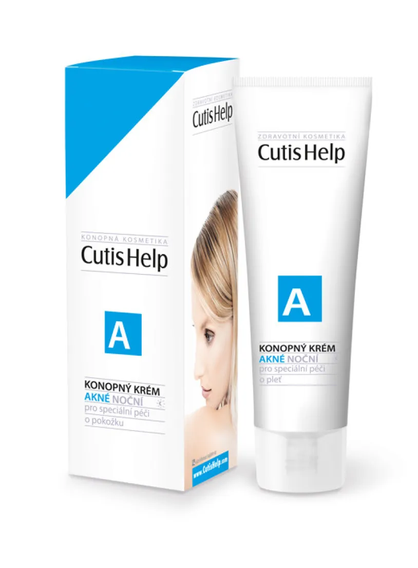 CutisHelp AKNÉ konopný krém noční 30ml