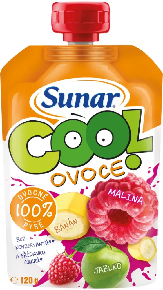 Sunar Cool ovoce malina banán jablko 120g