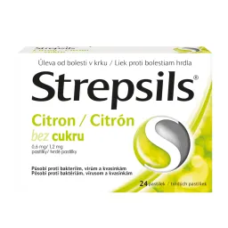 Strepsils Citron bez cukru 0.6mg/1.2mg pas.24