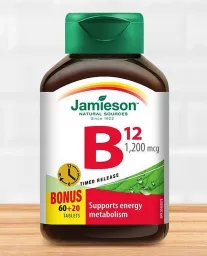 JAMIESON Vitamín B12 1200mcg s post.uvolňov.tbl.80