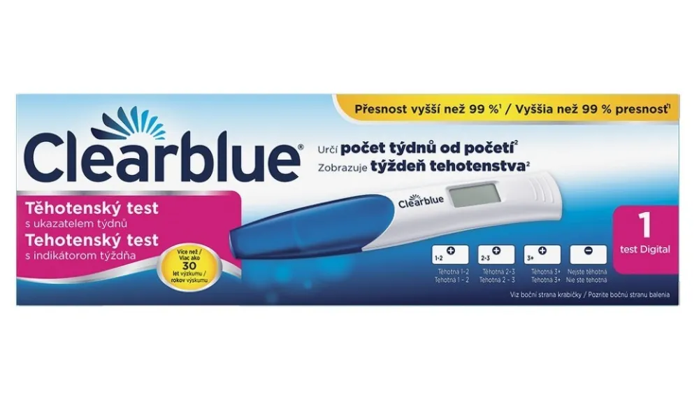 Clearblue digit.těhot.test s ukazatelem týdnů 1ks