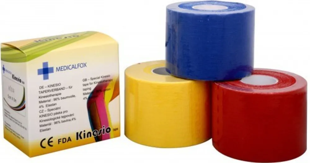 Kinesio FOX MUSCLE tejp 5cmx5m červený