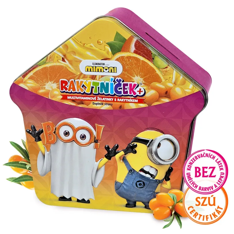 TEREZIA RAKYTNÍČEK+ želatinky - Halloween domeček Mimoni 50 ks
