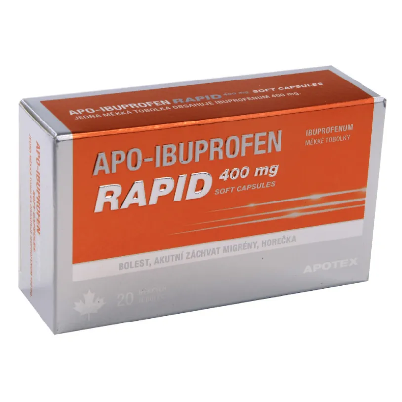 Apo-Ibuprofen Rapid 400mg cps.mol.20 I