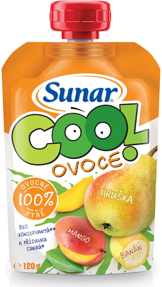 Sunar Cool ovoce hruška mango banán 120g
