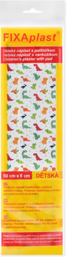 FIXAplast dětská náplast s polštářkem 50x6cm