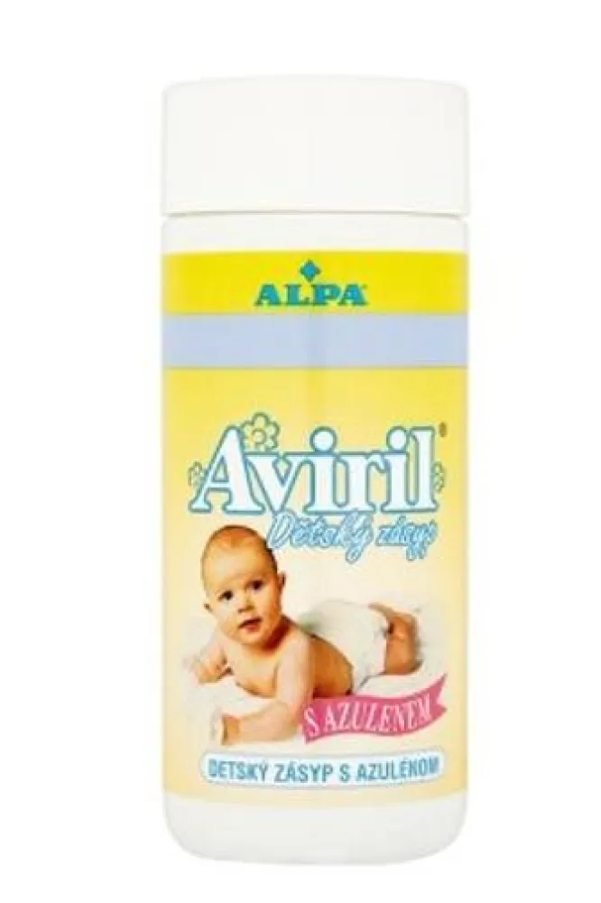 Aviril dětský zásyp s azulenem sypačka 100g
