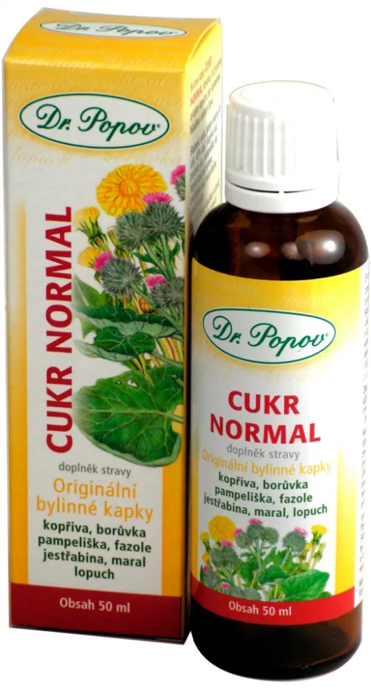 Dr.Popov Kapky bylinné Cukr normal 50ml