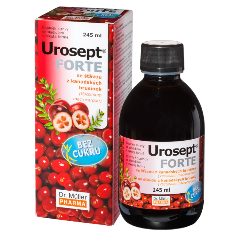 Urosept Forte bez cukru 245ml Dr.Müller