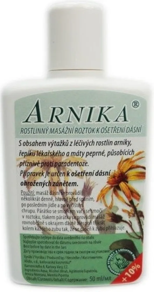 Arnika masážní roztok na dásně 50ml