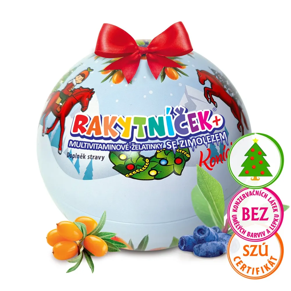 RAKYTNÍČEK+ žel.se zimolezem 50ks koule modrá 2022
