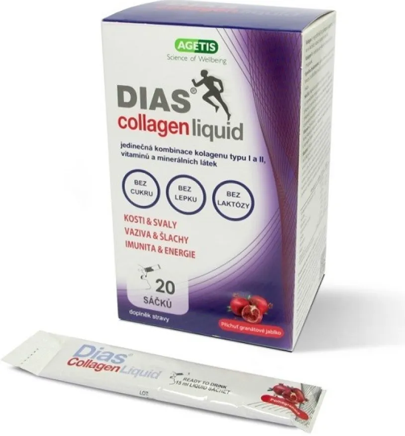 DIAS collagen liquid 15mlx20 sáčků Granát.jablko