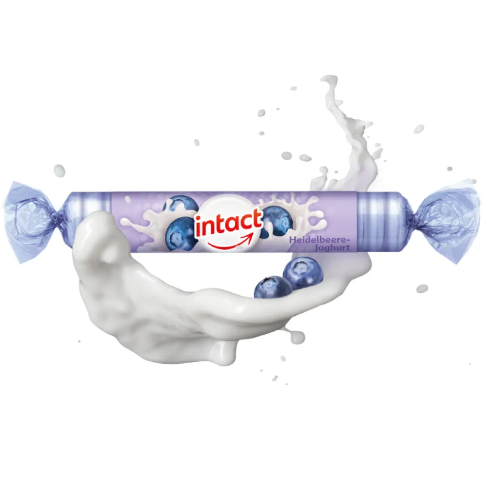 Intact hroznový cukr s vitaminem C Borův-jogurt40g