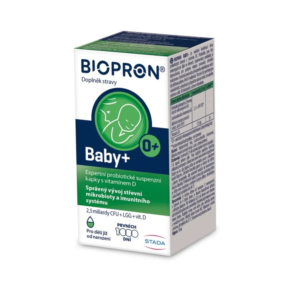 Biopron Baby+ s vitaminem D 0+ 10ml