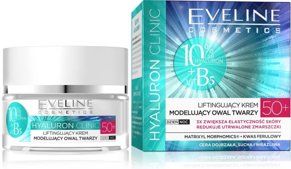 EVELINE HYALURON CLINIC 50+ Denní/noční krém 50ml