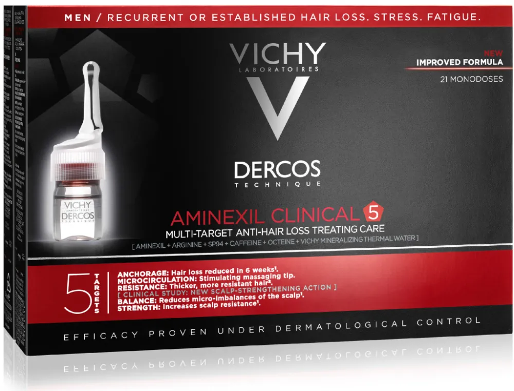 VICHY DERCOS Aminexil Clinical 5 muži 21x6ml