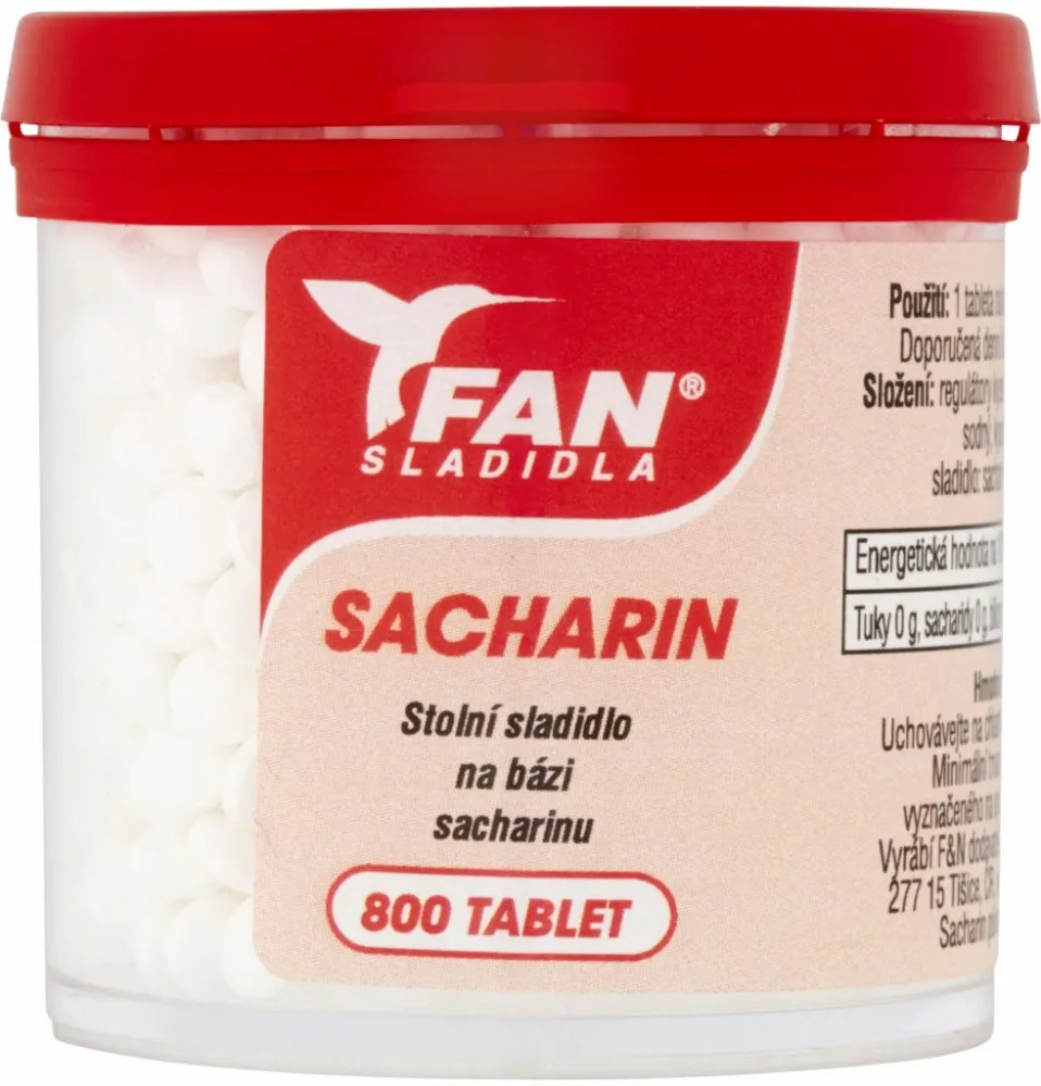 Fan sladidlo Sacharin 50g/800 tablet