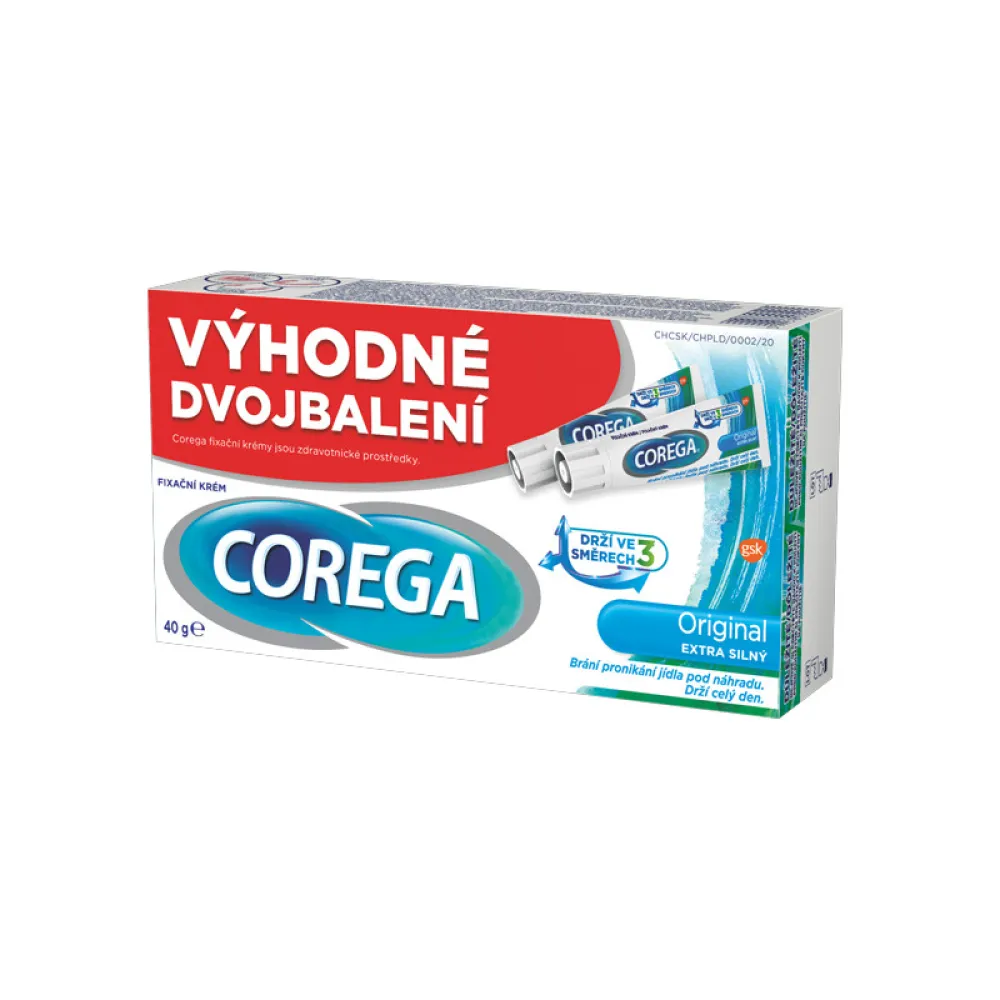 Corega Original extra silný DUOPACK 2x40g