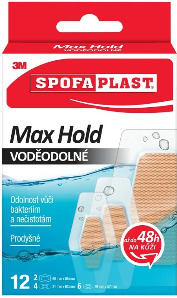 3M Spofaplast 191N Max Hold Voděodolné 12ks
