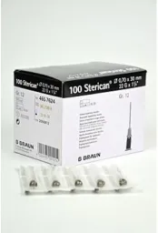 Inj.jehla STERICAN 22G/0.7x30mm černá ster.100ks