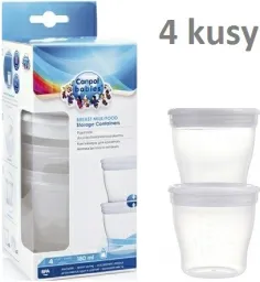 Canpol babies Zásobníky na uchovávání pokrmu 4ks