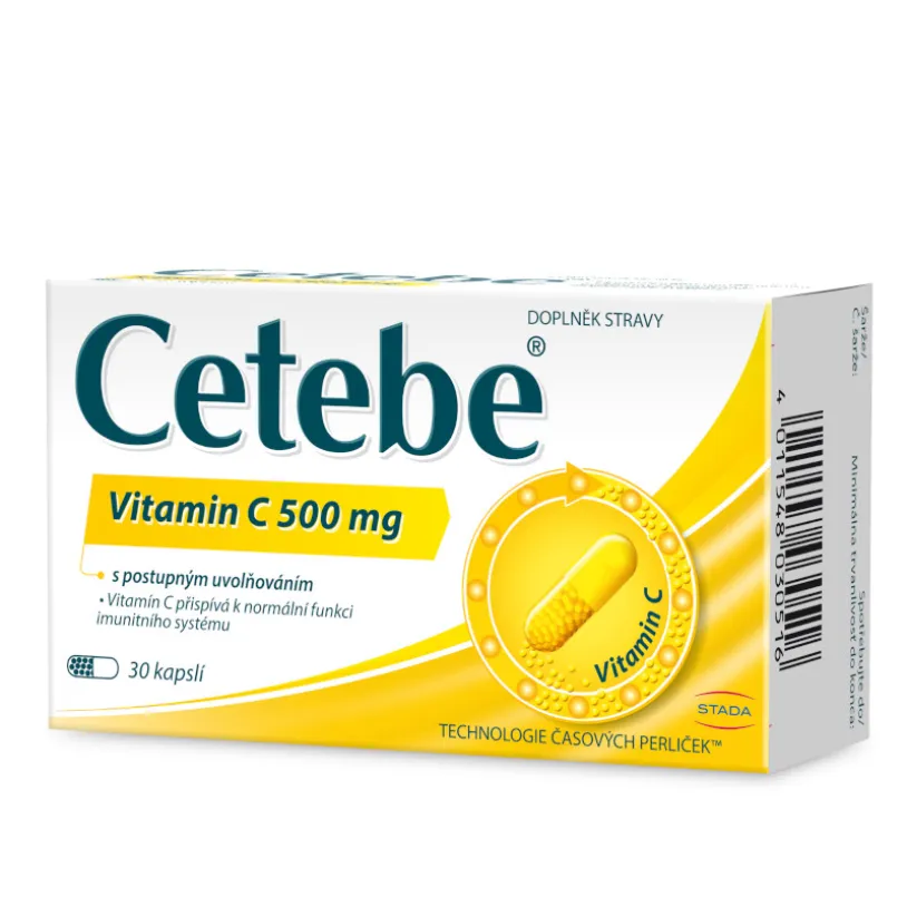 Cetebe Vitamin C 500mg cps.30
