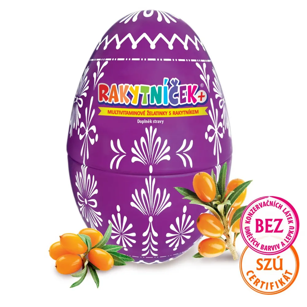 RAKYTNÍČEK+ želatinky 50ks fialové vejce 2021
