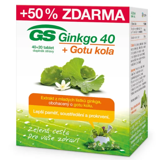 GS Ginkgo 40+Gotu kola tbl.40+20