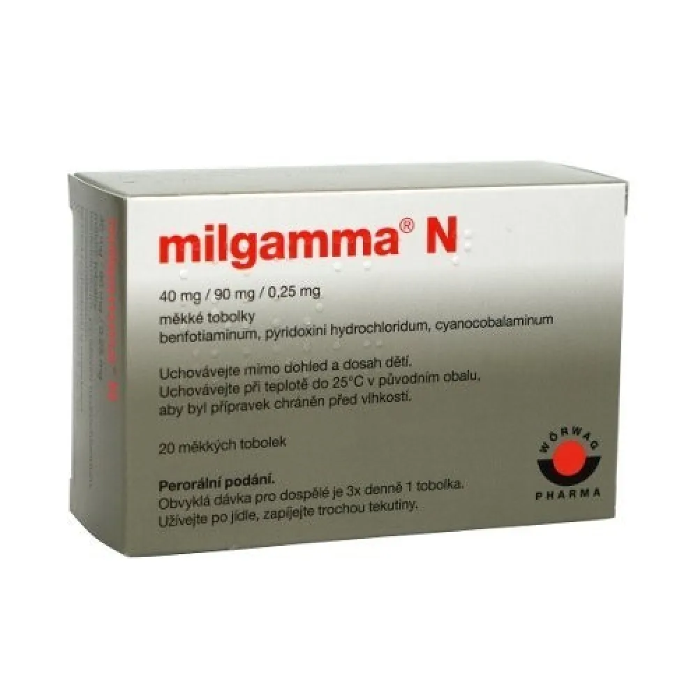 Milgamma N 40mg/90mg/0.25mg cps.mol.20