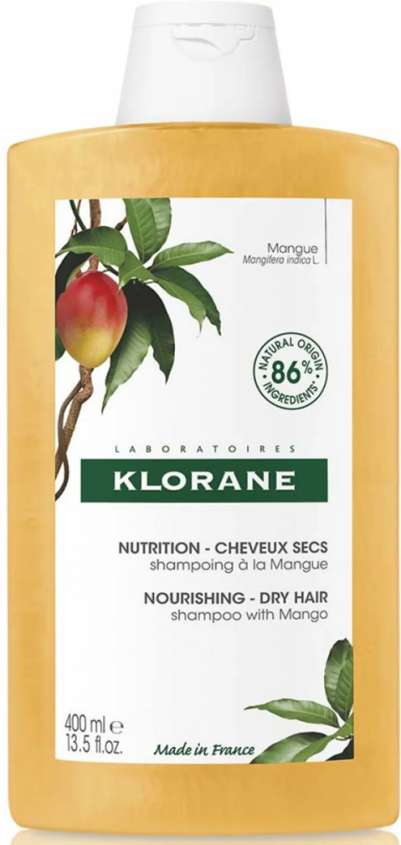 KLORANE Šampon mango na suché vlasy 400ml