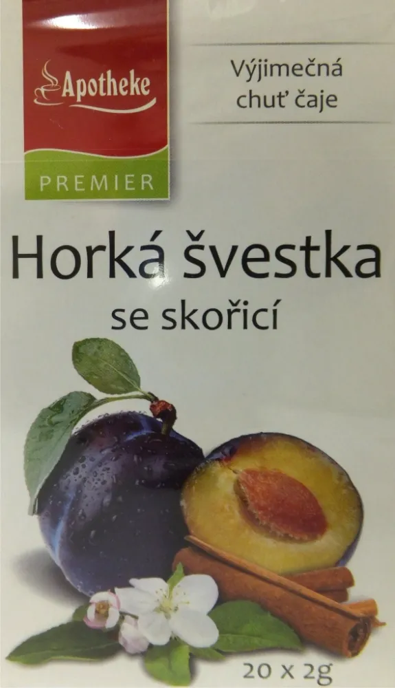 Apotheke Horká švestka se skořicí čaj 20x2g