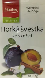 Apotheke Horká švestka se skořicí čaj 20x2g