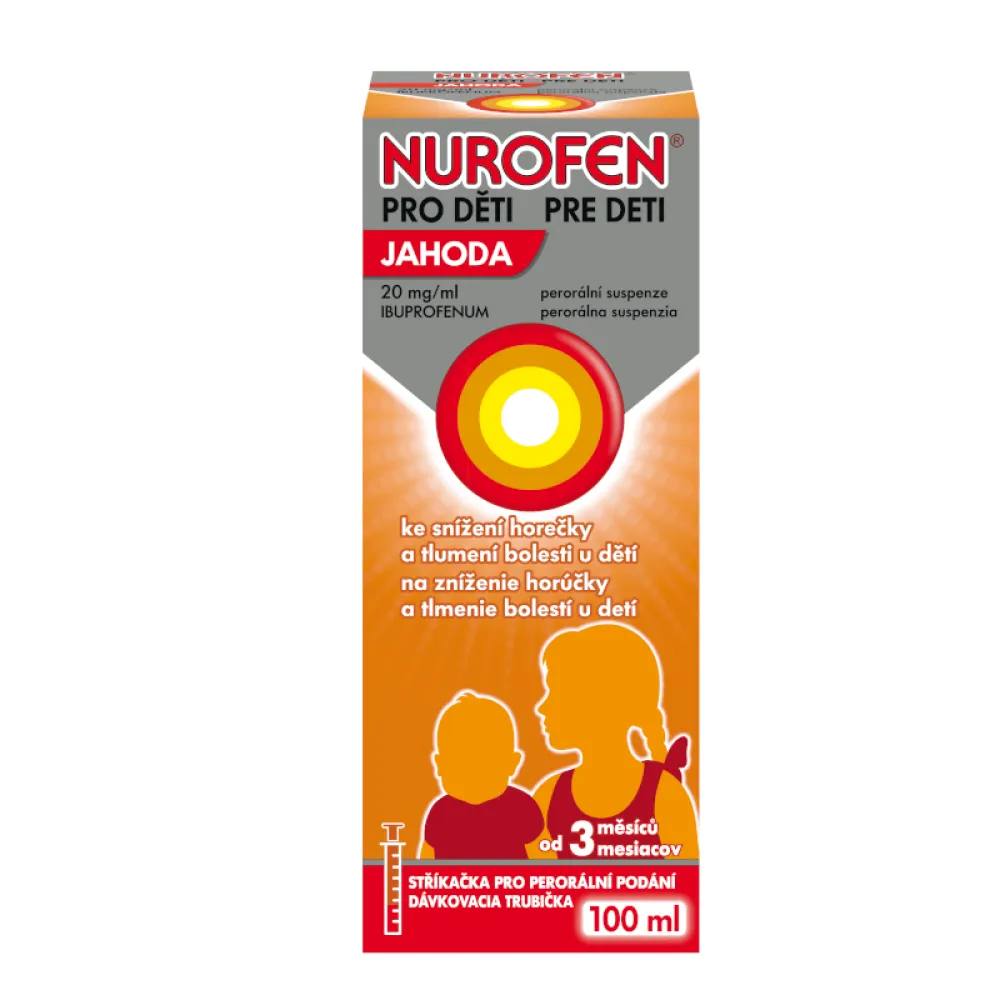 Nurofen pro děti Jahoda 20mg/ml por.sus.100ml II