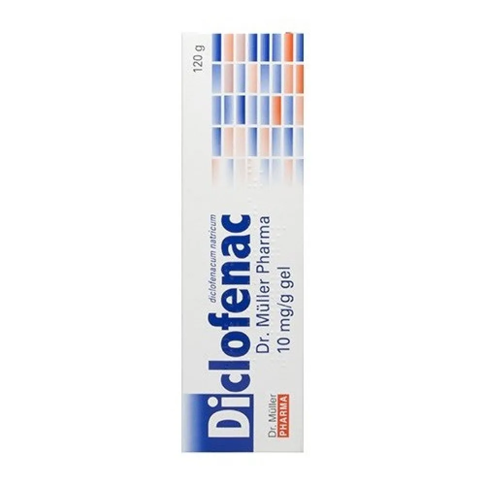 Diclofenac Dr.Müller Pharma 10mg/g gel 120g
