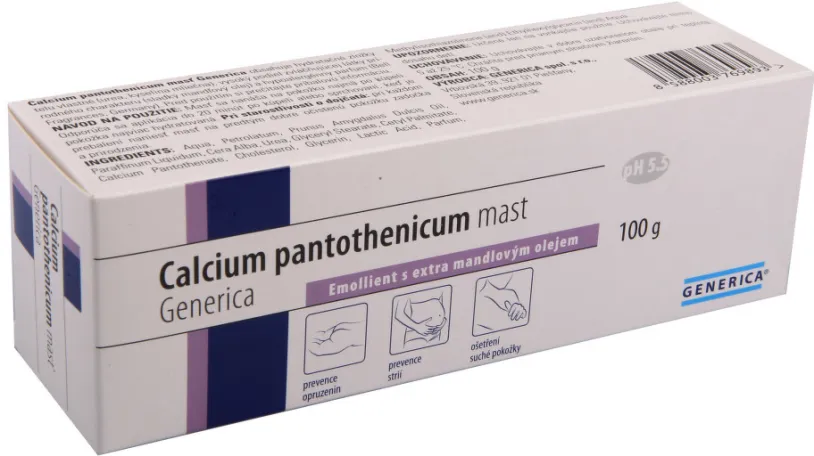 Calcium pantothenicum mast Generica 100g