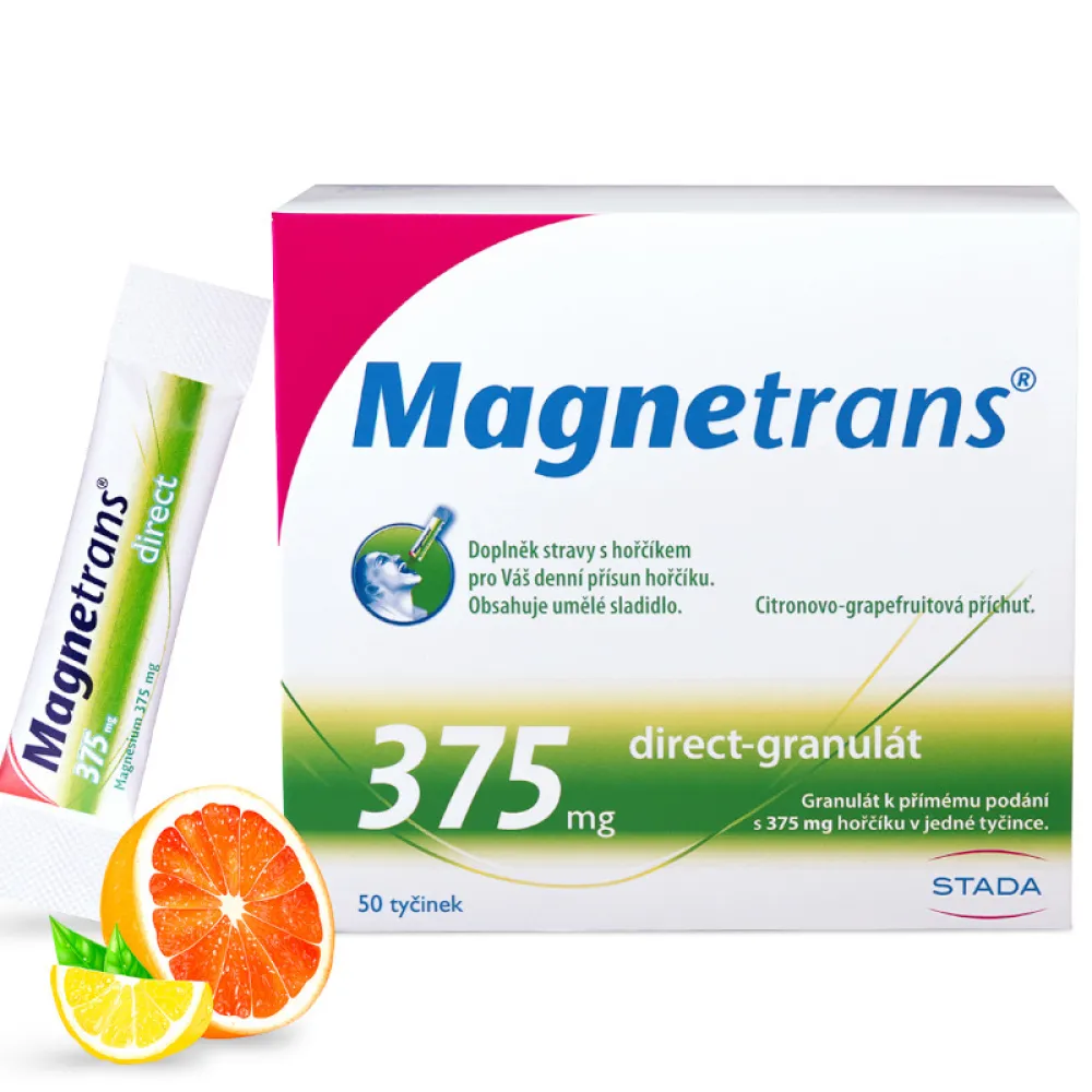 MAGNETRANS 375mg 50 tyčinek granulátu