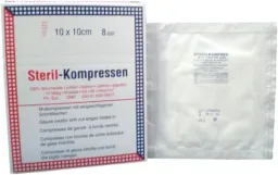 Gáza hydr.kompr.ster.10x10cm/5ks Steriwund