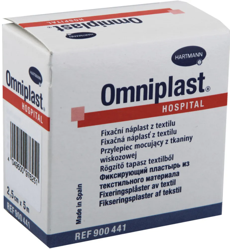 Náplast Omniplast textilní 2.5cmx5m 1ks