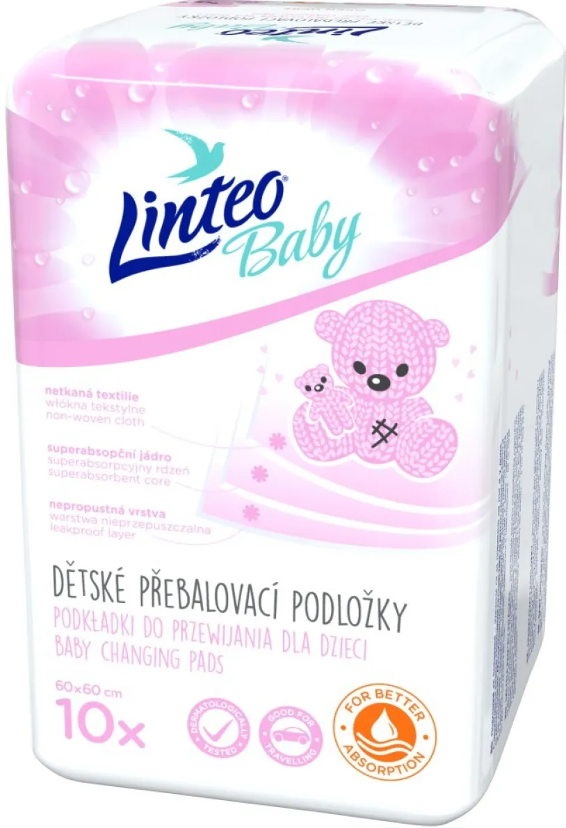 Přebalovací podložky LINTEO BABY 60x60cm 10ks