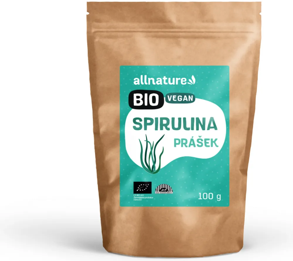 Allnature Spirulina prášek BIO 100g