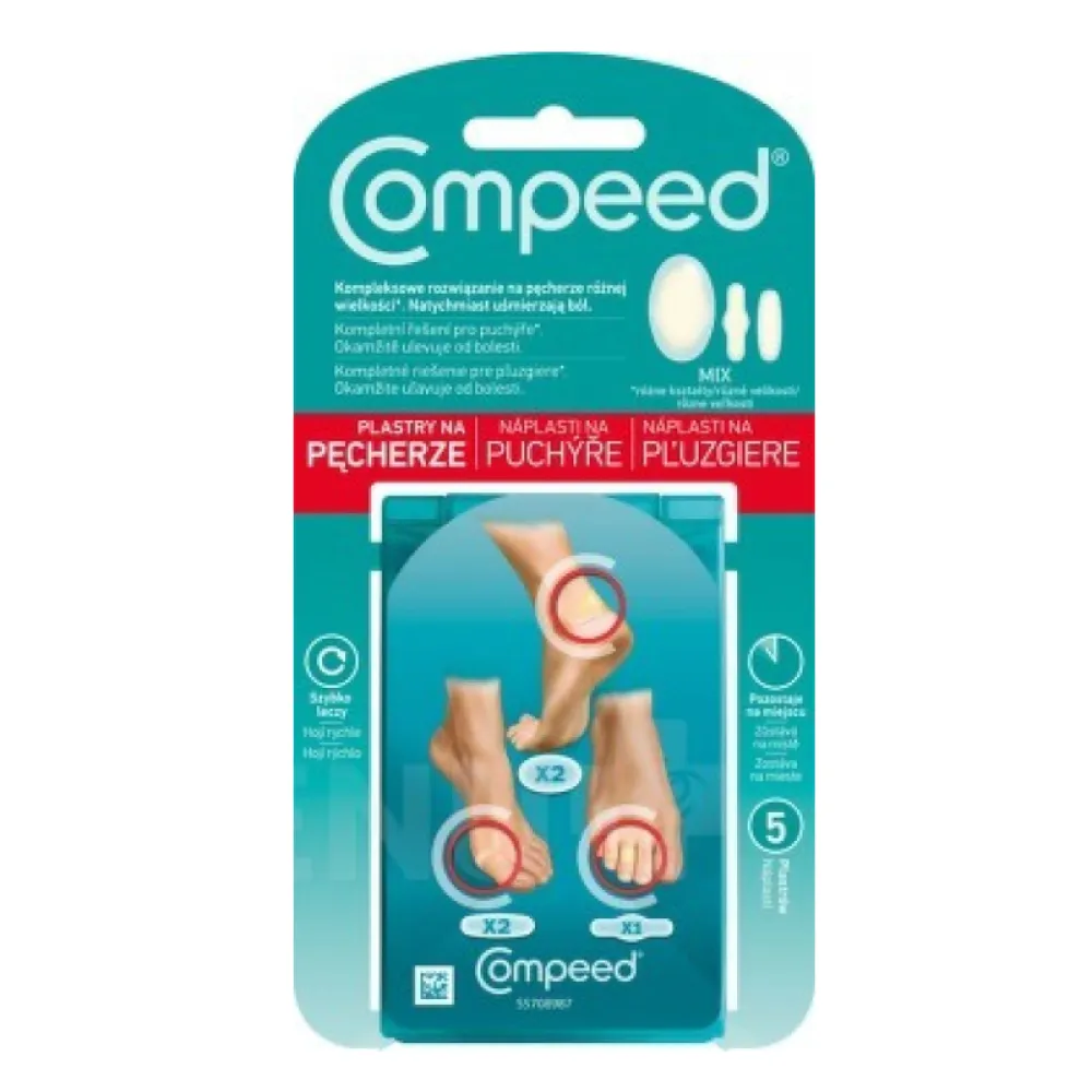 COMPEED náplasti na puchýře mix 5ks
