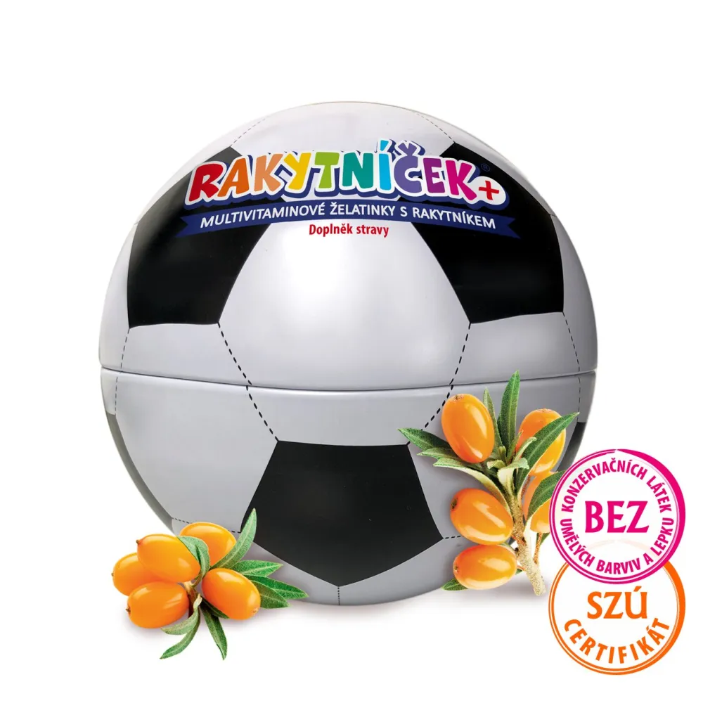 TEREZIA RAKYTNÍČEK+ želatinky s rakytníkem FOTBAL 50 ks